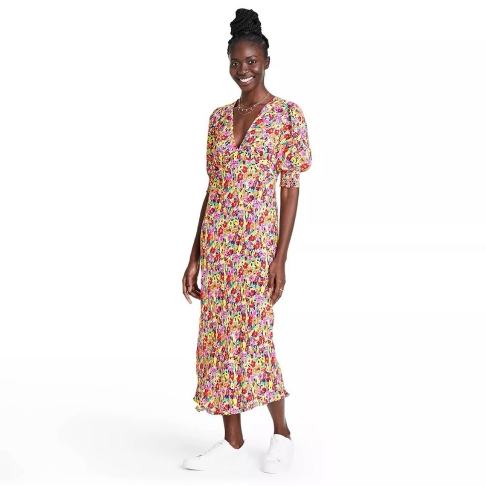 RIXO for Target. Multi-colored Floral Midi Dress. 6.